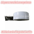 PE black and white film for PVC profiles